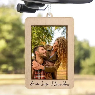 Wooden Car Interior Decoration, Car Rearview Mirror Hanging Ornament, Car Interior Decoration Accessories for Men & Women