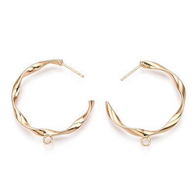 Brass Stud Earring Findings