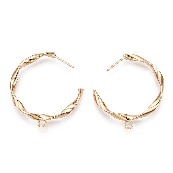 Brass Stud Earring Findings