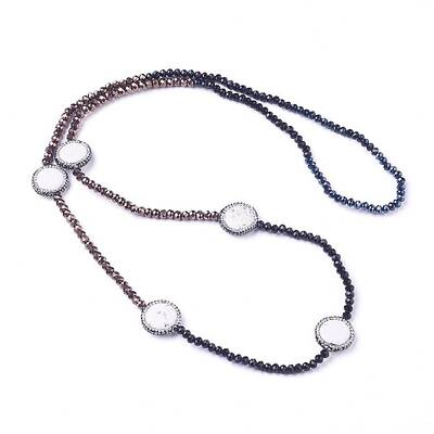 Natural Howlite Beaded Necklaces