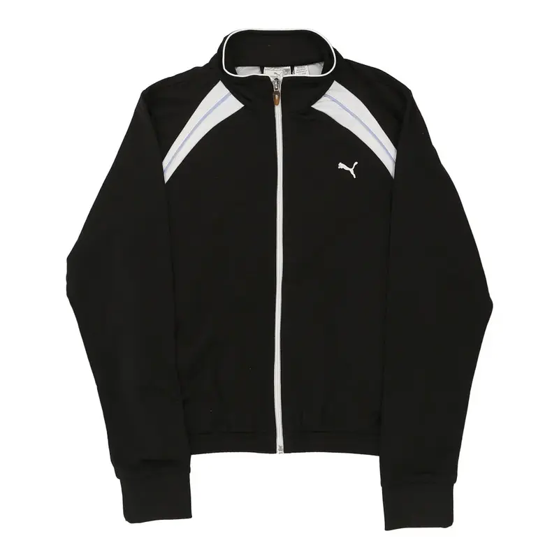 Puma Track Jacket - Small Black Polyester