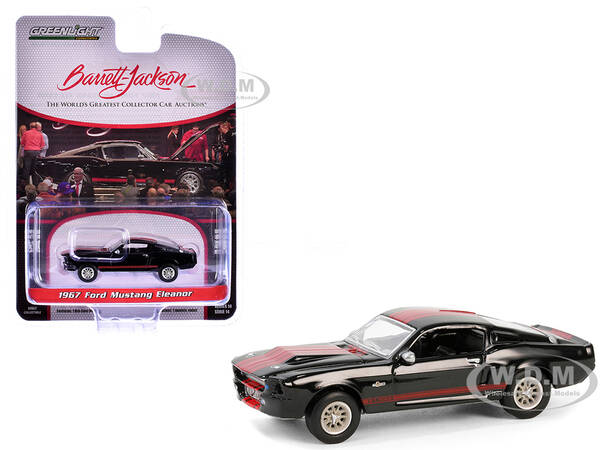 1967 Ford Mustang Eleanor Raven Black with Red Stripes (Scottsdale 2023) Barrett Jackson \