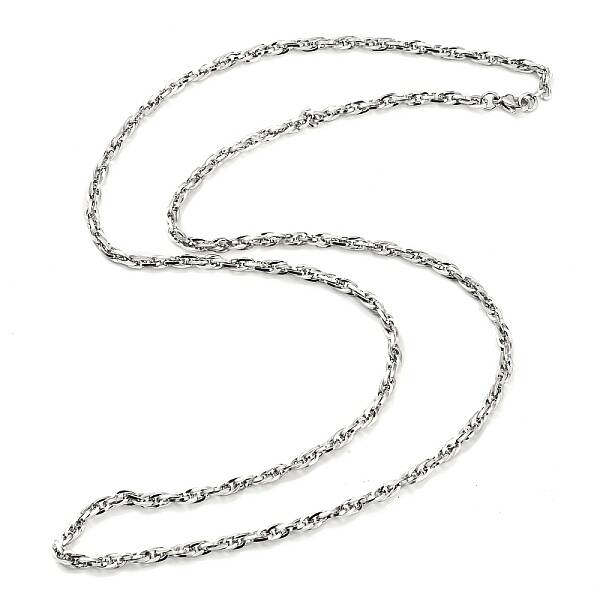 Non-Tarnish 304 Stainless Steel Rope Chain Necklaces