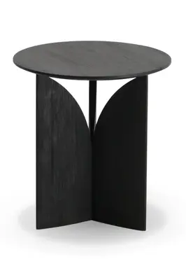 Black Teak Side Table | Ethnicraft Fin