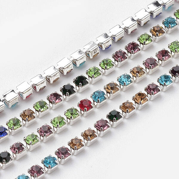 Brass Rhinestone Strass Chains