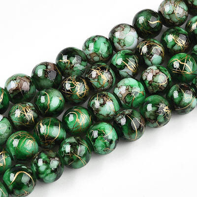 Baking Painted Glass Beads Strands
