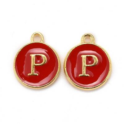 Golden Plated Alloy Enamel Charms