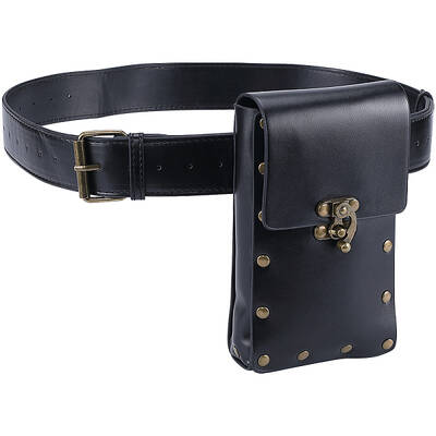 Woman's PU Leather Outdoors Cell phone Waist Bag