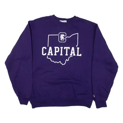 CHAMPION Capital Mens Sweatshirt Purple USA M