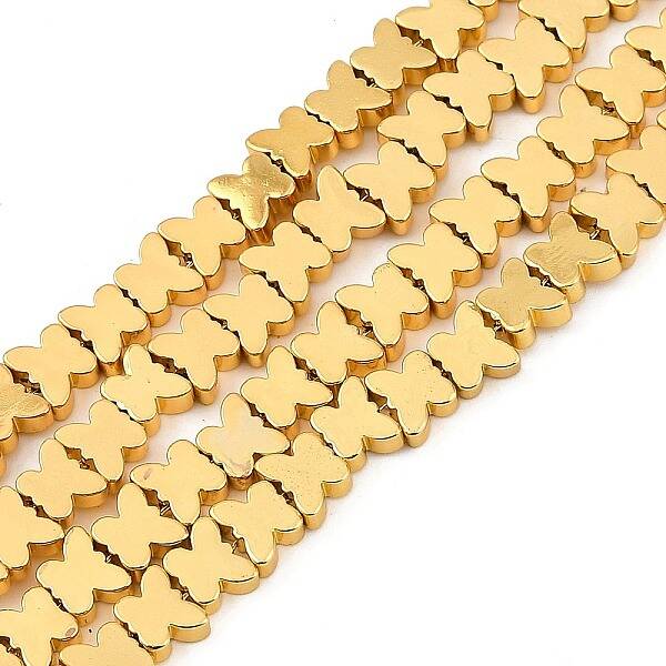 Electroplated Synthetic Non-magnetic Hematite Beads Strands