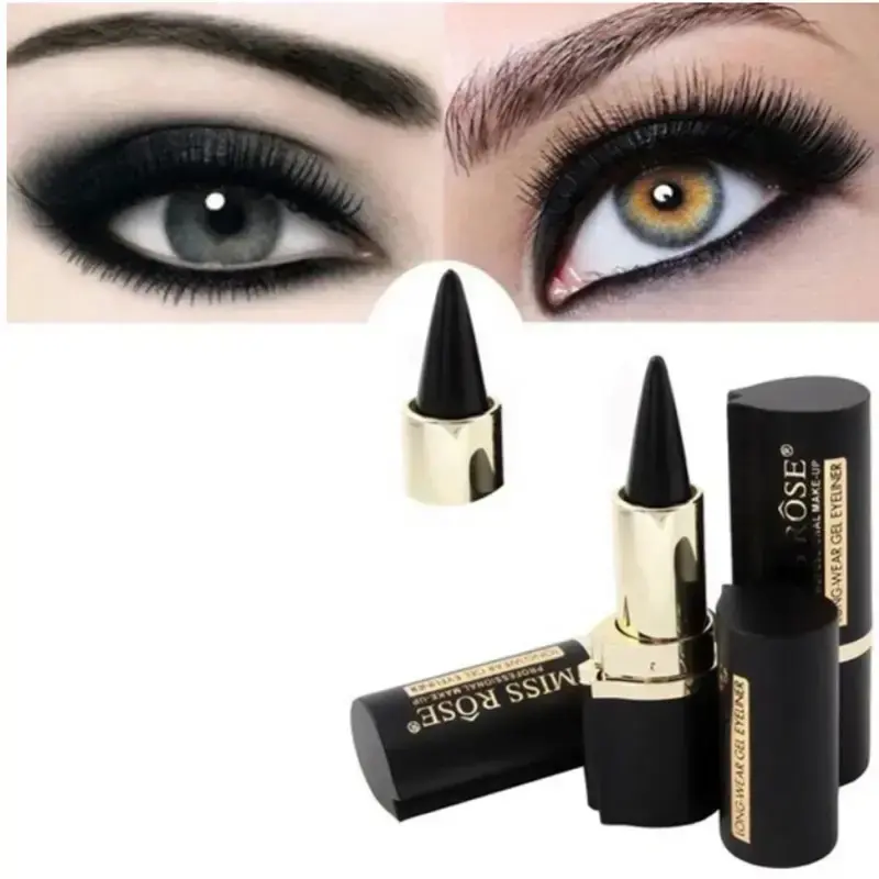 1PCS Natural Black Eyeliner Cream Waterproof Long-lasting Quick Dry Eye Liner Pen Makeup Tools Eyeliner Pencil Cosmetics Lipl...