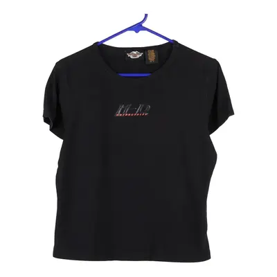 Harley Davidson T-Shirt - Large Black Cotton Blend