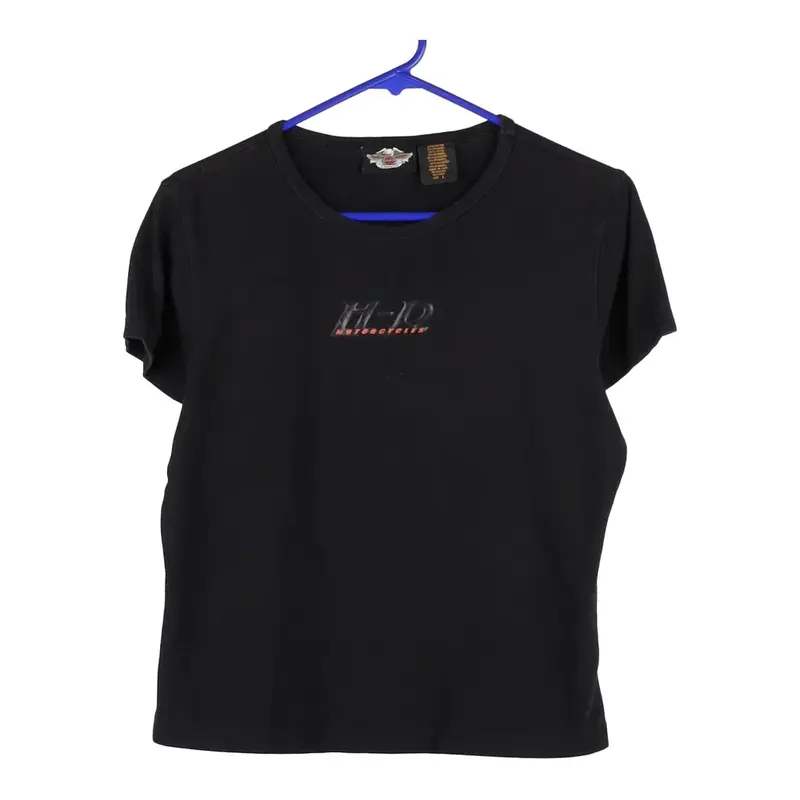 Harley Davidson T-Shirt - Large Black Cotton Blend