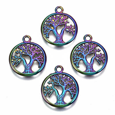 Rainbow Color Alloy Pendants