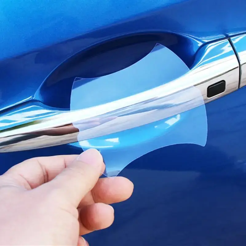 Car Door Handle Protective Film, 5 Counts Transparent Handle Protective Film, General Car Door Protective Film