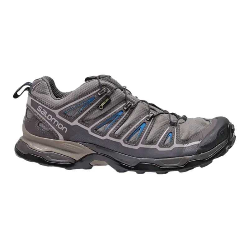 SALOMON Hiking Boots Grey Synthetic Mens UK 10