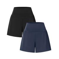 Halara Halara 2 Pieces Super High Waisted Back Pocket & Side Hidden Pocket 2-in-1 Yoga Shorts Set 5''-Longer Length#Outdoorfu...