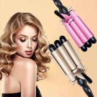 Wave Curler Curling Styler, Three-tube Egg-shaped Curling Iron - Fast Heating, Dual Temperature Control, Easy to Use, Gift fo...
