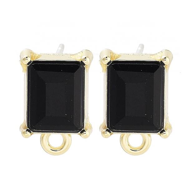 Alloy Glass Rhinestone Stud Earring Finding Accessories