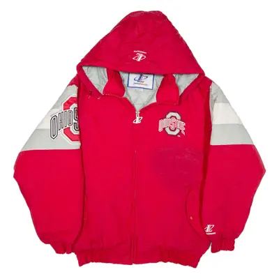 LOGO ATHLETIC Ohio State Buckeyes Insulated USA Coat Red Nylon Mens M