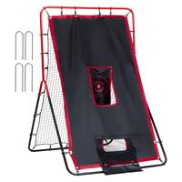VEVOR Baseball And Softball Rebounder Net, 3.5 x 4.5 ft 2-in-1 Switch Hitter Pitch Trainer, PitchBack Baseball Pitching Retur...
