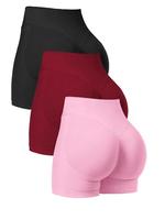 Women's Solid High Waist Sports Spandex Shorts - Breathable Comfortable High Stretch Skinny Shorts for Gym and Indoor/Outdoor...