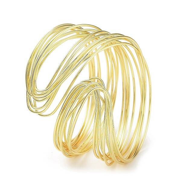 Rack Plating Brass Cuff Bangles for Women