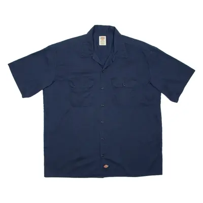 DICKIES Mens Worker Shirt Blue XL