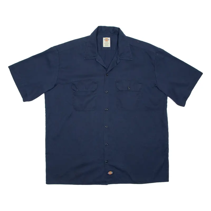 DICKIES Mens Worker Shirt Blue XL