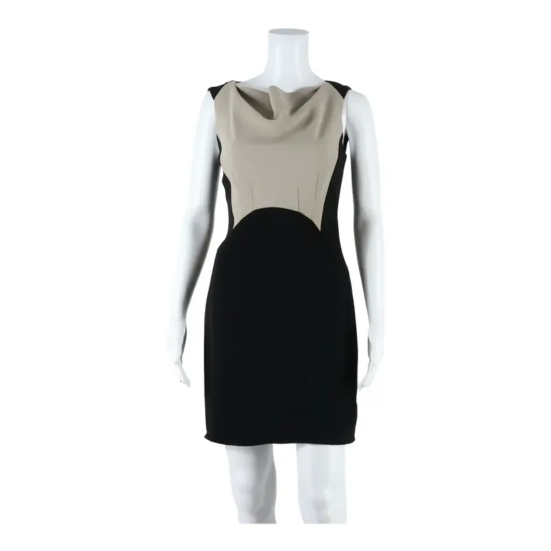HOBBS Formal Womens Pencil Dress Black Sleeveless Midi UK 8