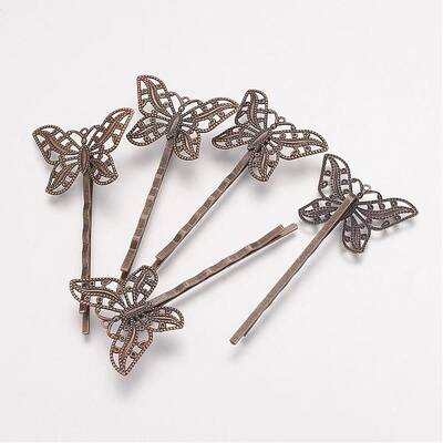 Brass Hair Bobby Pin Findings