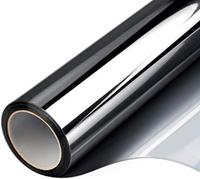 One Way Privacy Film, Window Tint for Home, Mirror Vinyl Roll Heat Control Anti UV Static Cling Sliding Door Coverings No Glu...