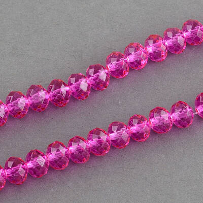 Spray Painted Glass Bead Strands