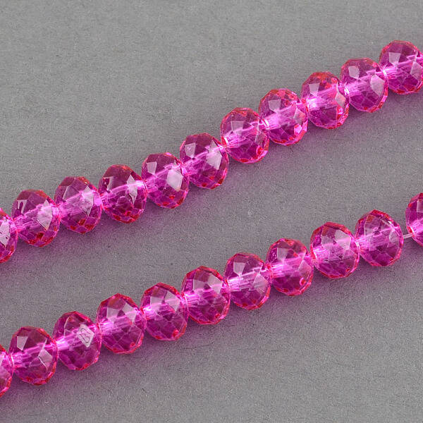 Spray Painted Glass Bead Strands