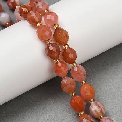 Natural South Red Agate Beads Strands