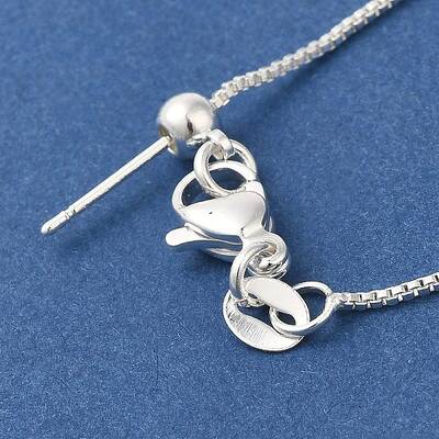 Brass Box Chain Adjustable Slider Necklaces