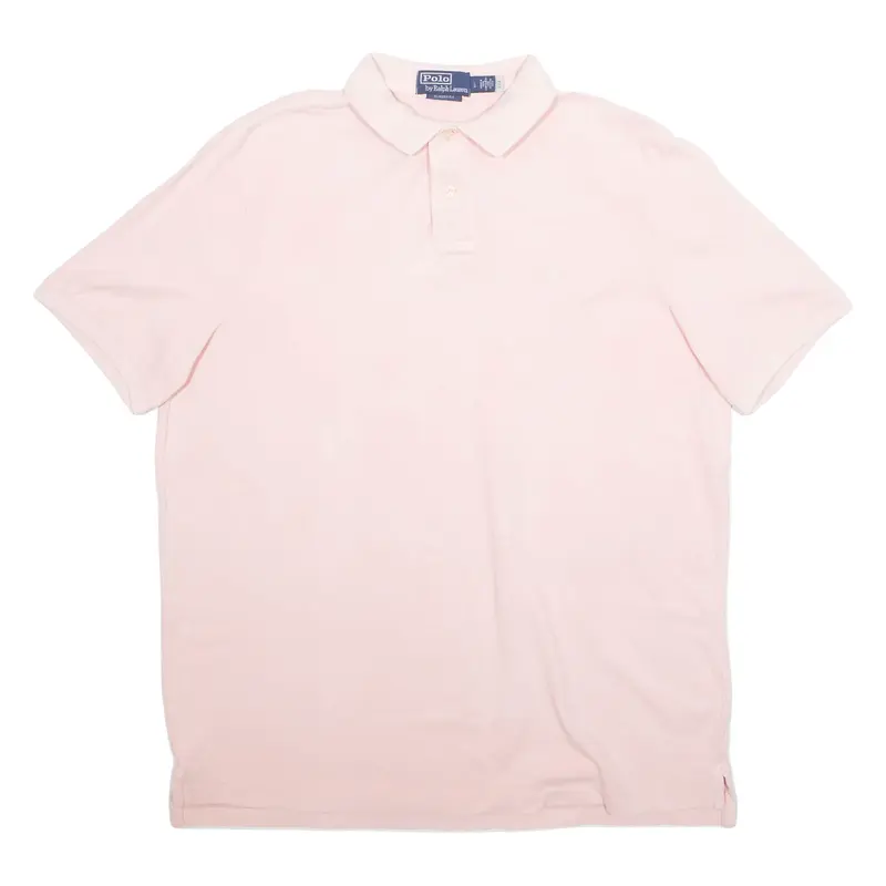 POLO RALPH LAUREN Mens Polo Shirt Pink L