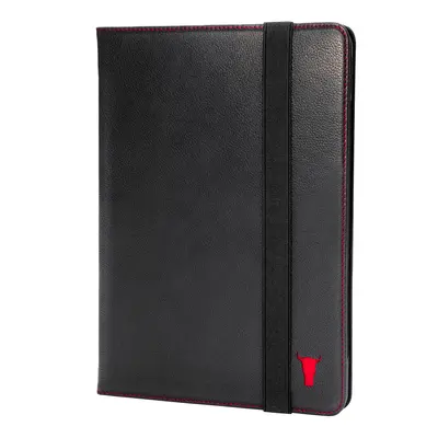 Apple iPad 10.2-inch Leather Case (9th / 8th / 7th Gen) - Black with Red Detail