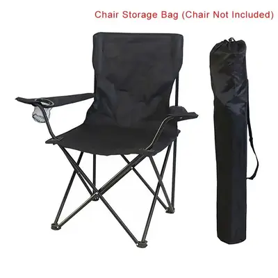 Camping Folding Chair Carrying Bag without Chair, Drawstring Chair Storage Organizer with Zipper and Handle, Outdoor Umbrella...