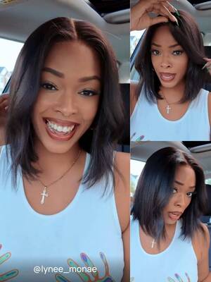 Nadula Flash Sale Yaki Straight Bob Wig 7x5 Bye Bye Knots Natural Looking Glueless Wig with Invisi Drawstring