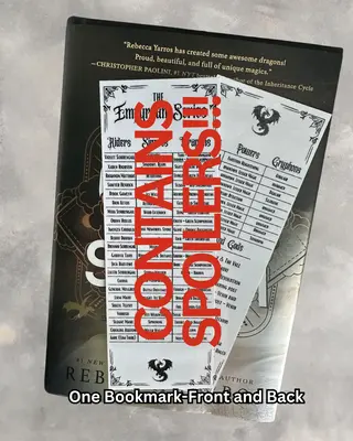 Empyrean series info cheat sheet - riders, signets, dragons laminated bookmark