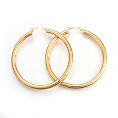 201 Stainless Steel Big Hoop Earrings