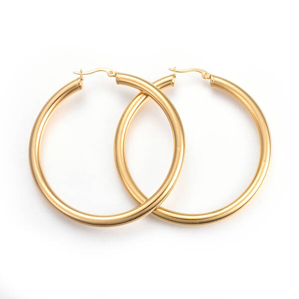 201 Stainless Steel Big Hoop Earrings