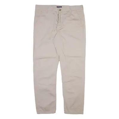 KANGOL Mens Trousers Beige Regular Straight W36 L30