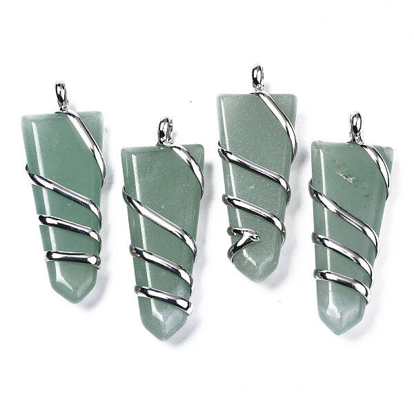Natural Green Aventurine Big Pendants