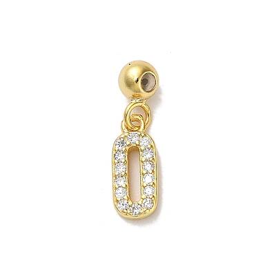 925 Sterling Silver Micro Pave Clear Cubic Zirconia European Dangle Charms