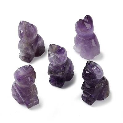 Natural Amethyst Carved Healing Figurines