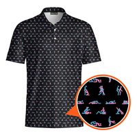 Stick Figure S-e-x Ed - Funny Golf Polo Shirt, Men's Print Polo shirt, Father's day gift for Dad Breathable Clothes Menswear ...