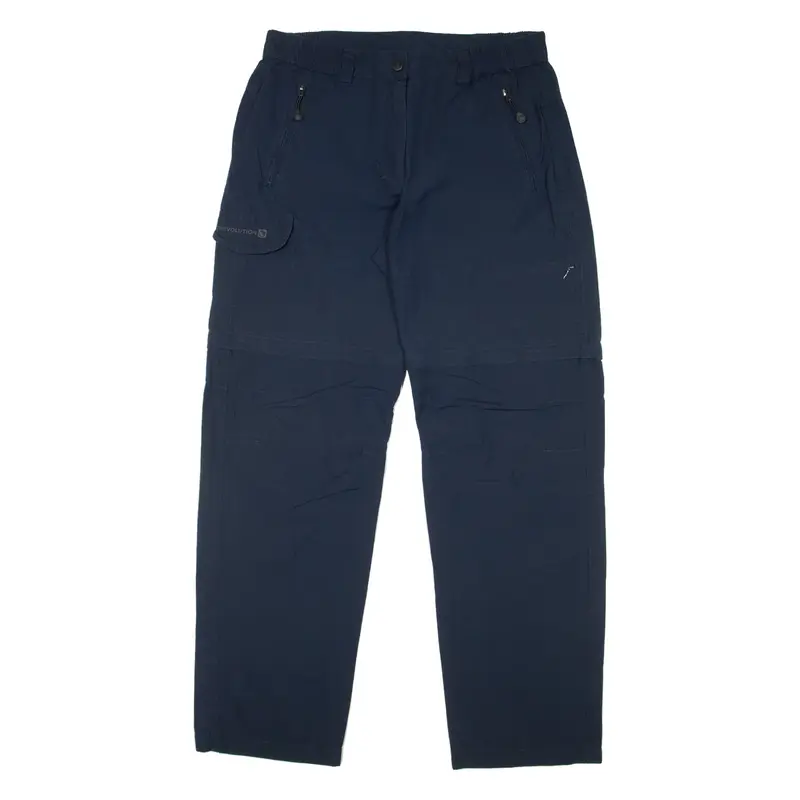 TREVOLUTION Hiking Outdoor Trousers Blue Relaxed Straight Womens W30 L31
