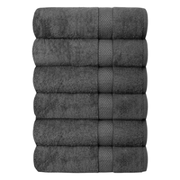 QUBALINENZ 100% Cotton Bath Towels Set of 6-24x48 inch Ultra Soft Large Bath Towel Set Highly Absorbent Daily Usage Ideal for...